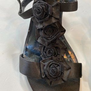 Steve Madden satin rose strap sandal